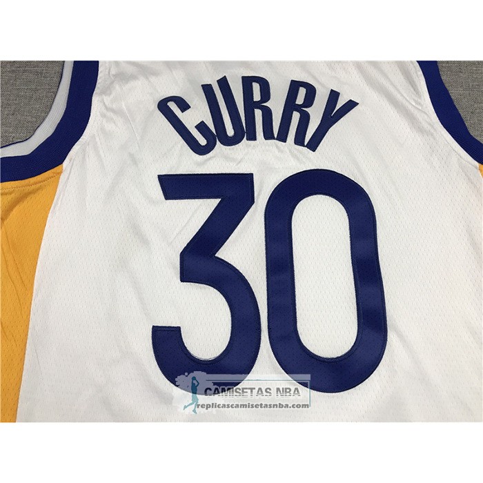 Camiseta Golden State Warriors Stephen Curry NO 30 Association 2021-22 Blanco